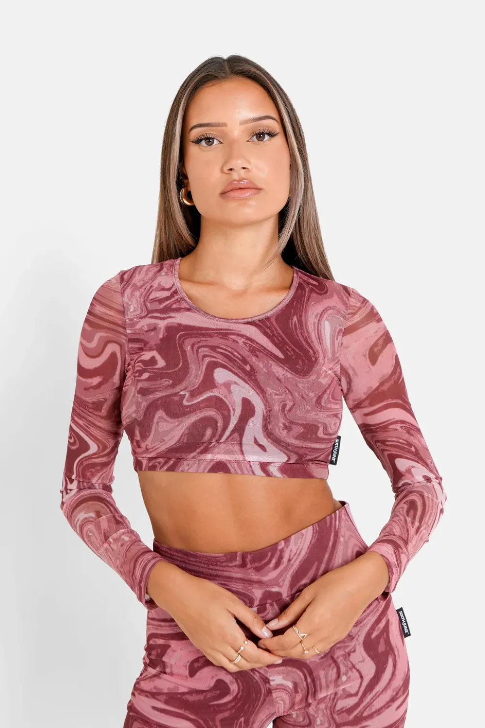 Femme Sixth June Hauts | Top Court Mesh Encore Rose