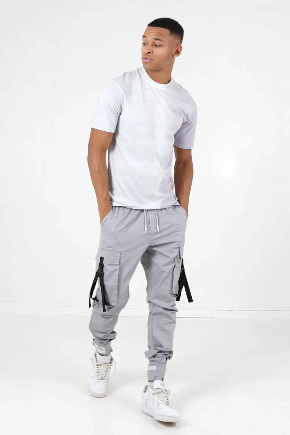 Homme Sixth June Hauts | T-Shirt Bicolore Delave Logo Gris
