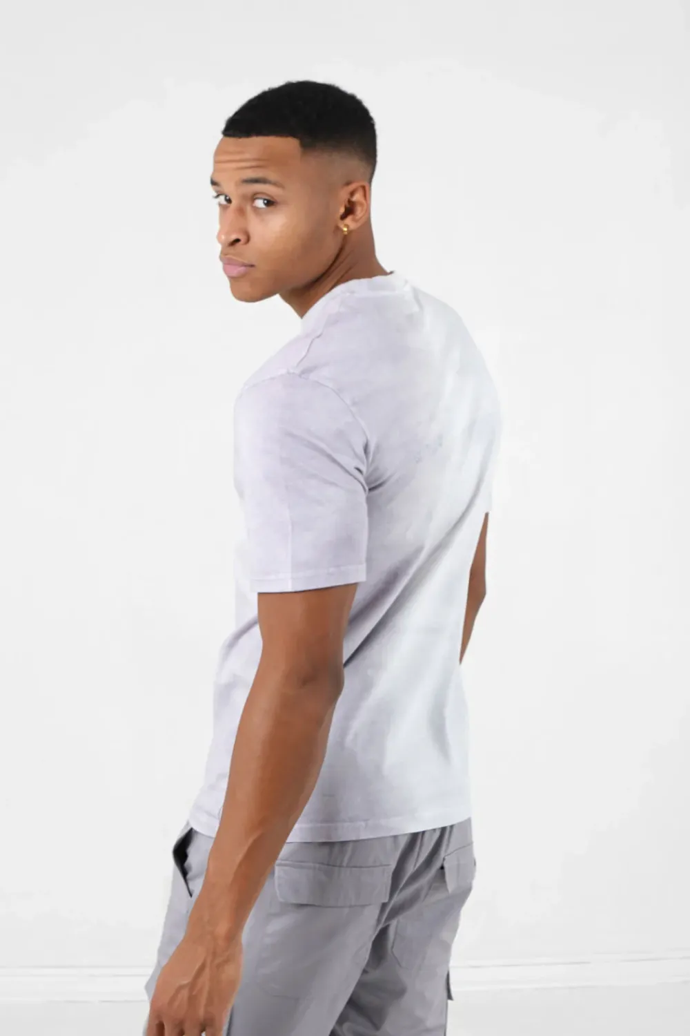 Homme Sixth June Hauts | T-Shirt Bicolore Delave Logo Gris