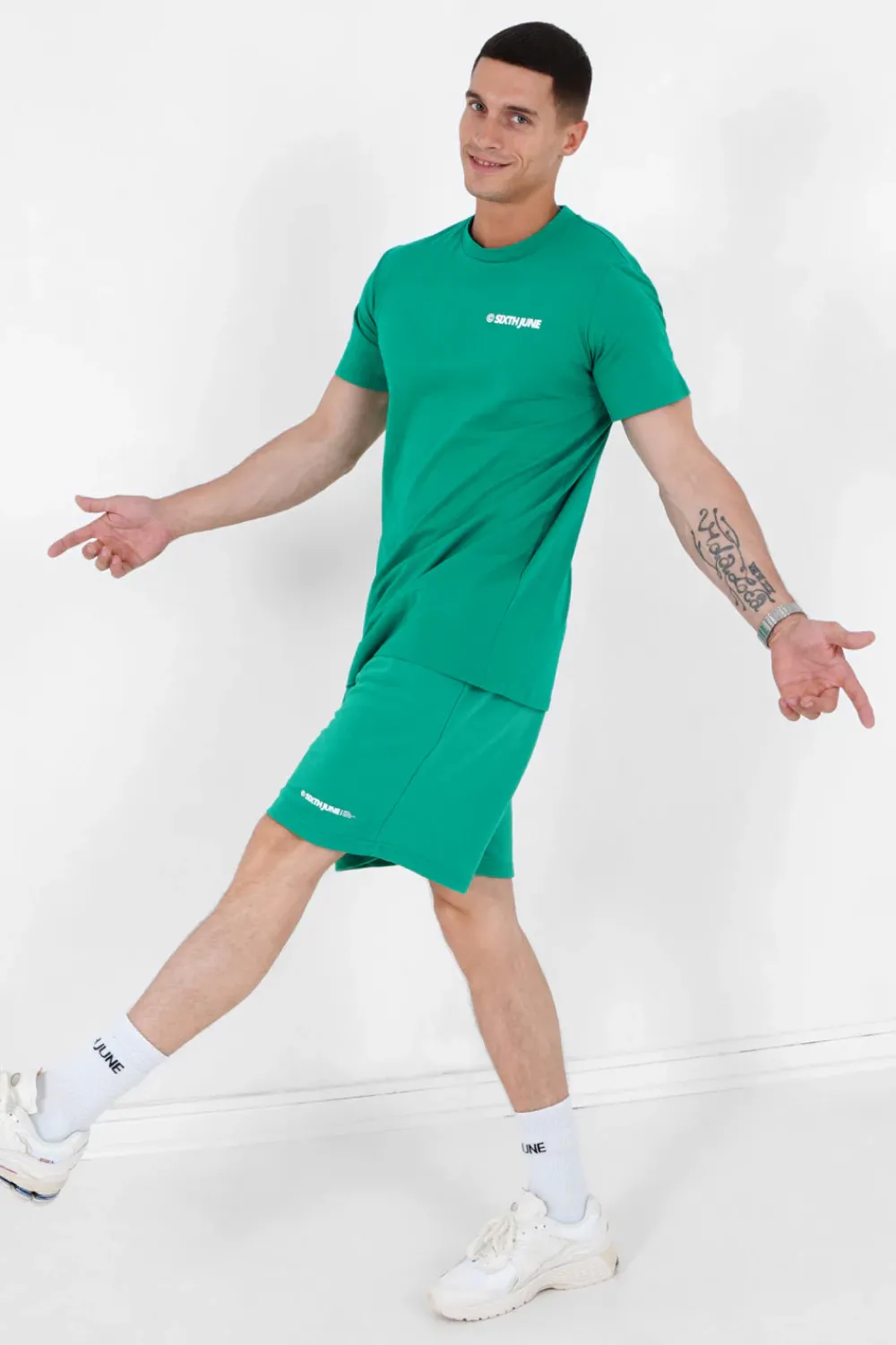 Homme Sixth June Hauts | T-Shirt Essential Logo Vert