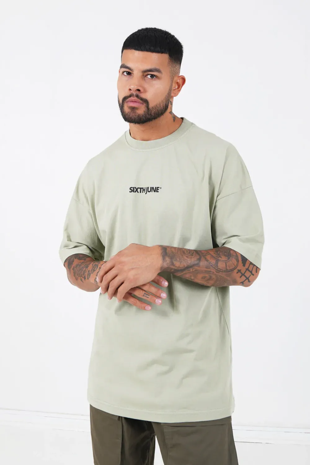 Homme Sixth June Hauts | T-Shirt Large Logo Vert