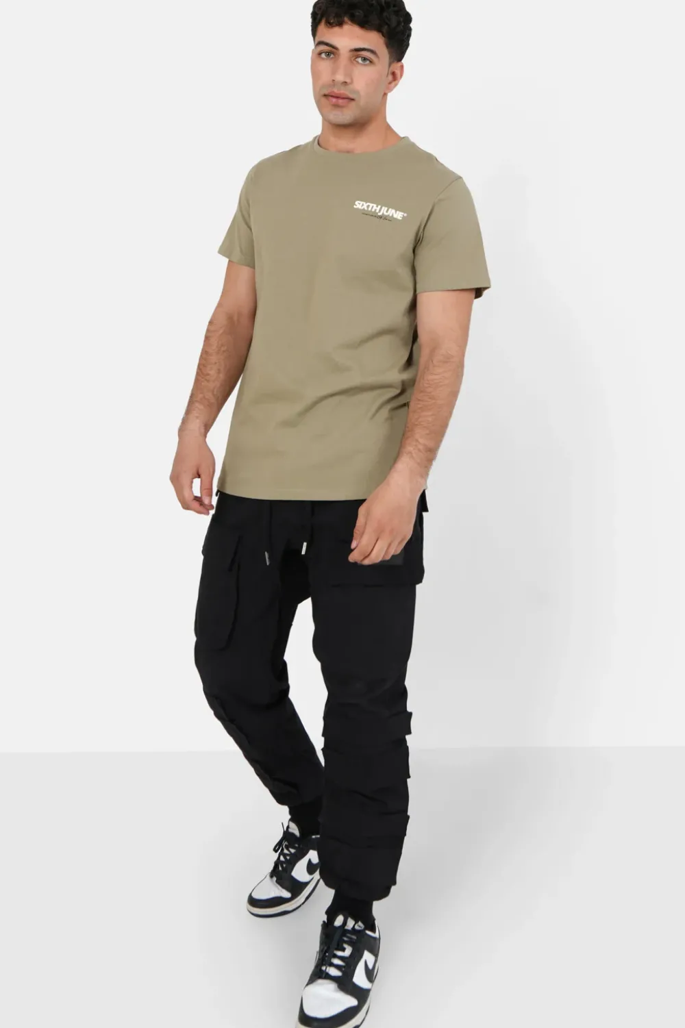 Homme Sixth June Hauts | T-Shirt Self Love Club Vert Kaki