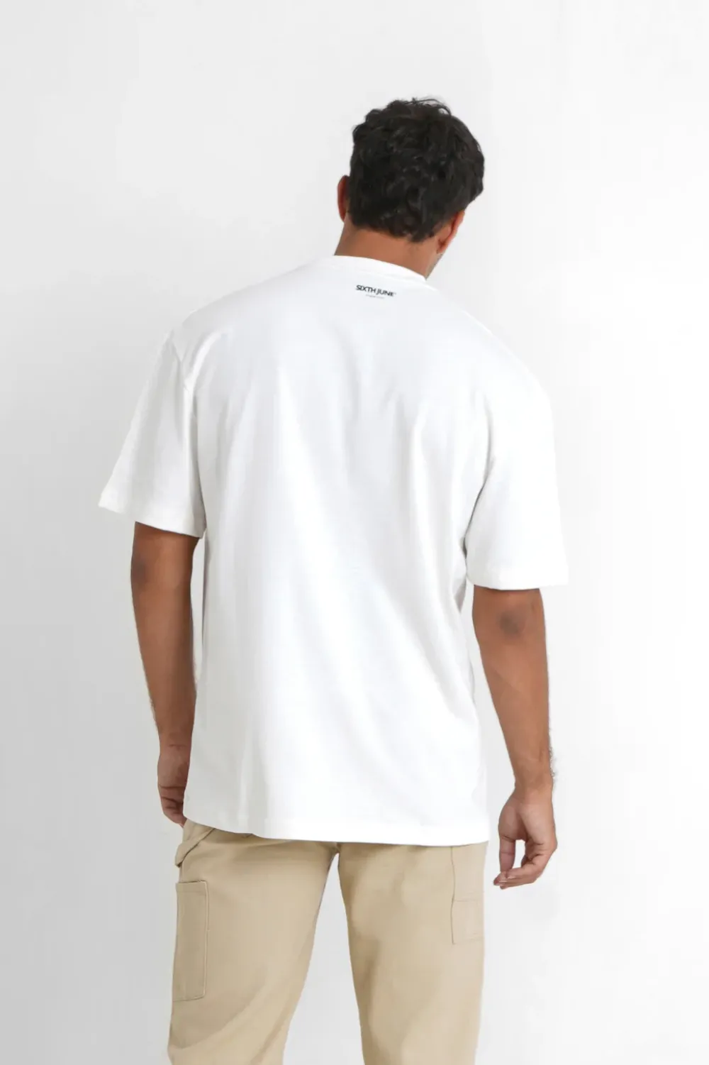 Homme Sixth June Hauts | T-Shirt Vintage Serpent Blanc Casse