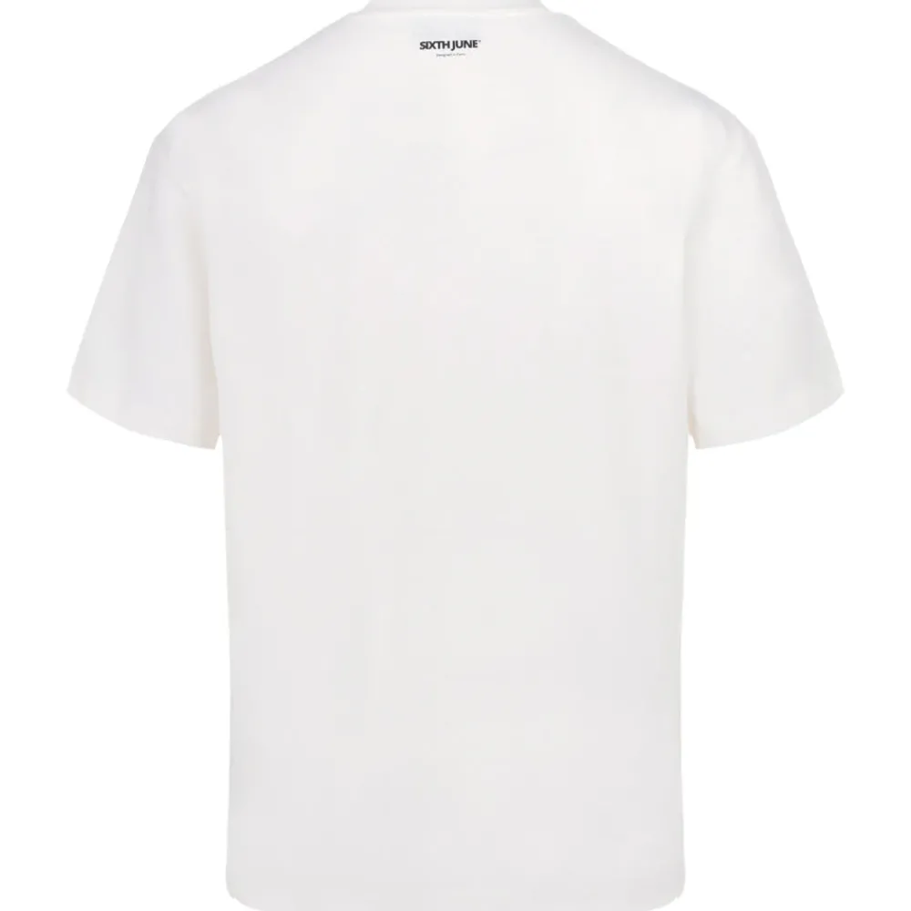 Homme Sixth June Hauts | T-Shirt Vintage Serpent Blanc Casse