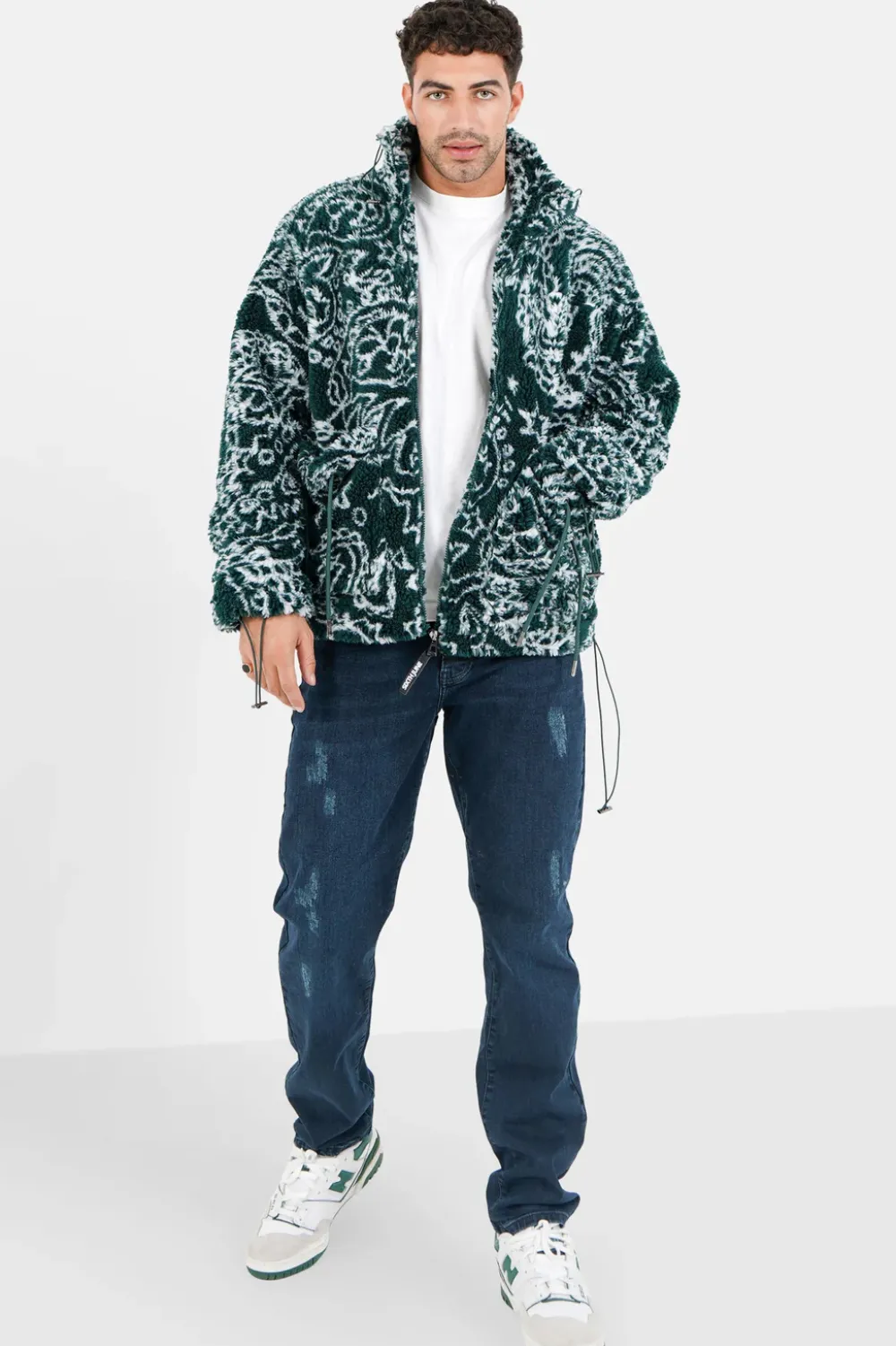 Homme Sixth June Manteaux | Veste Bandana Polaire Vert