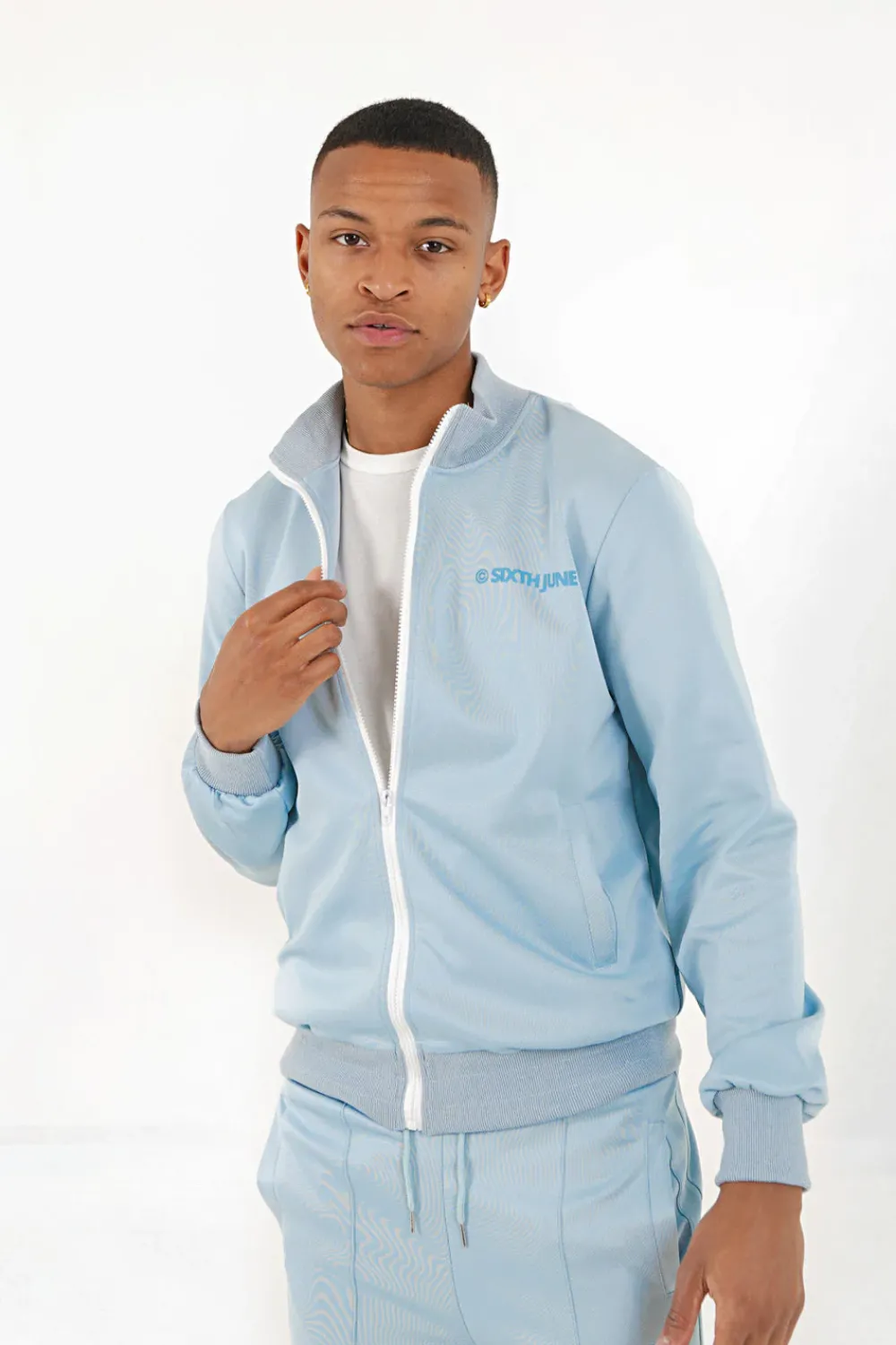 Homme Sixth June Sweats | Veste Jogging Logo Bleu